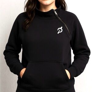Peloton Black Cowl Neck Sweater